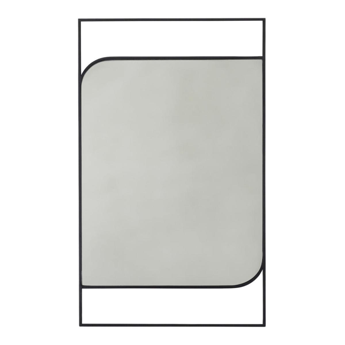 Gallery Interiors Ward Mirror Black – image 2