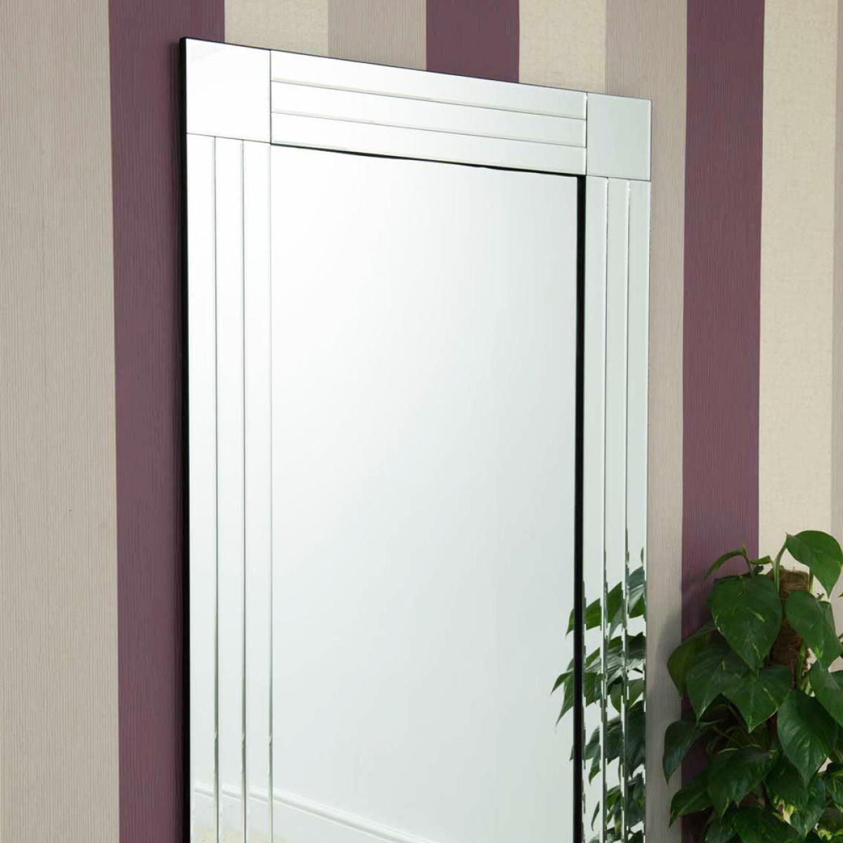 Olivia's Miller Tripe Bevelled Full Length Mirror - 174 x 85cm – image 2