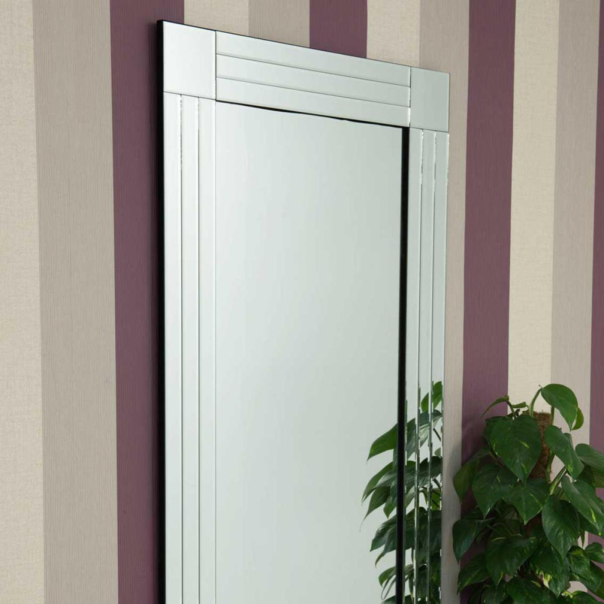 Olivia's Miller Tripe Bevelled Full Length Mirror - 174 x 85cm – image 3