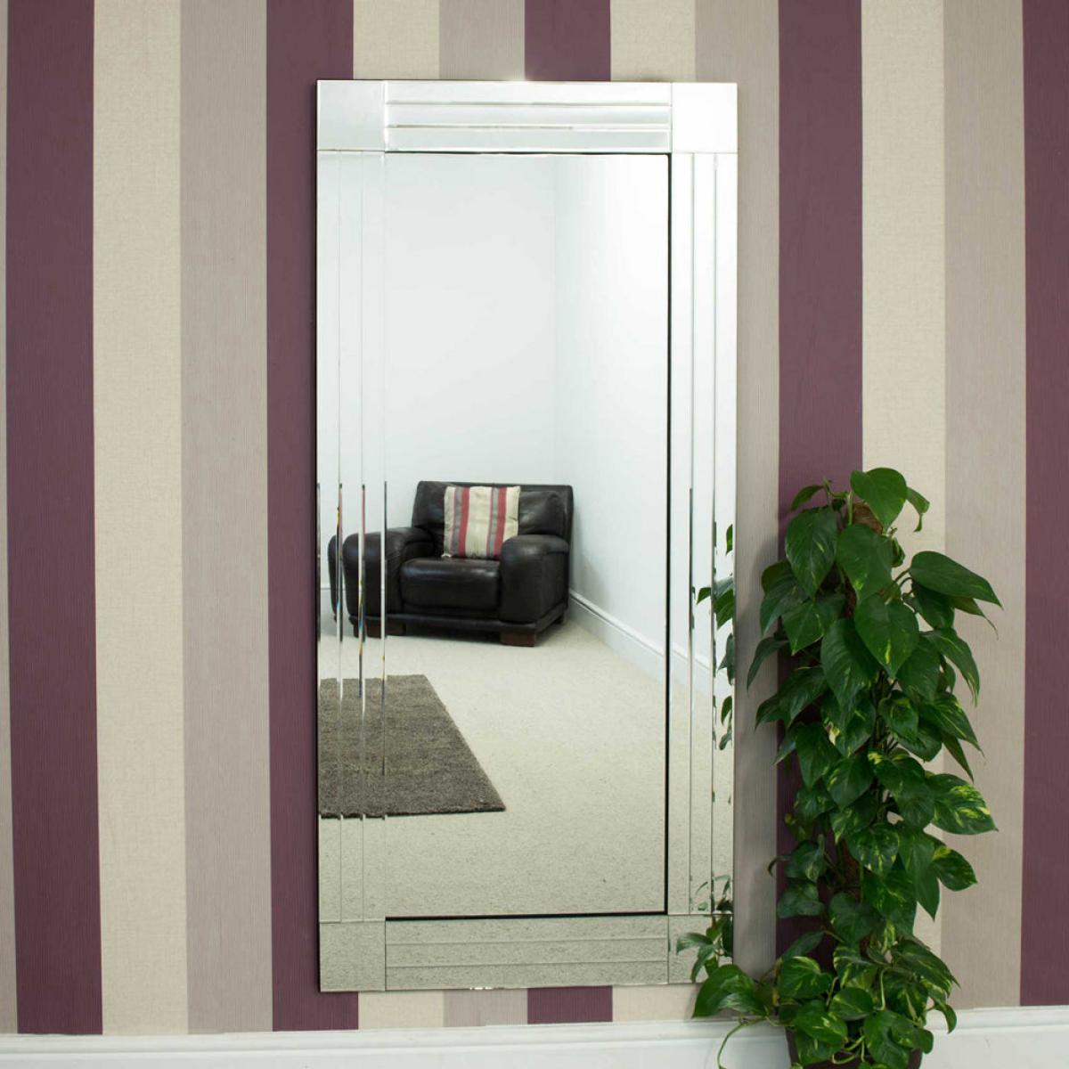 Olivia's Miller Tripe Bevelled Full Length Mirror - 174 x 85cm – image 6