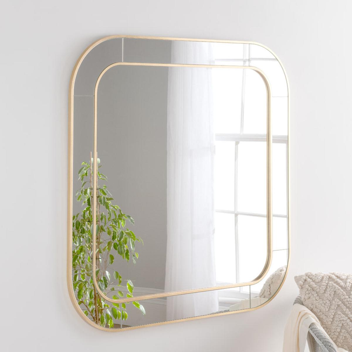 Olivia's Elena Radius Mirror in Gold - 120x120cm