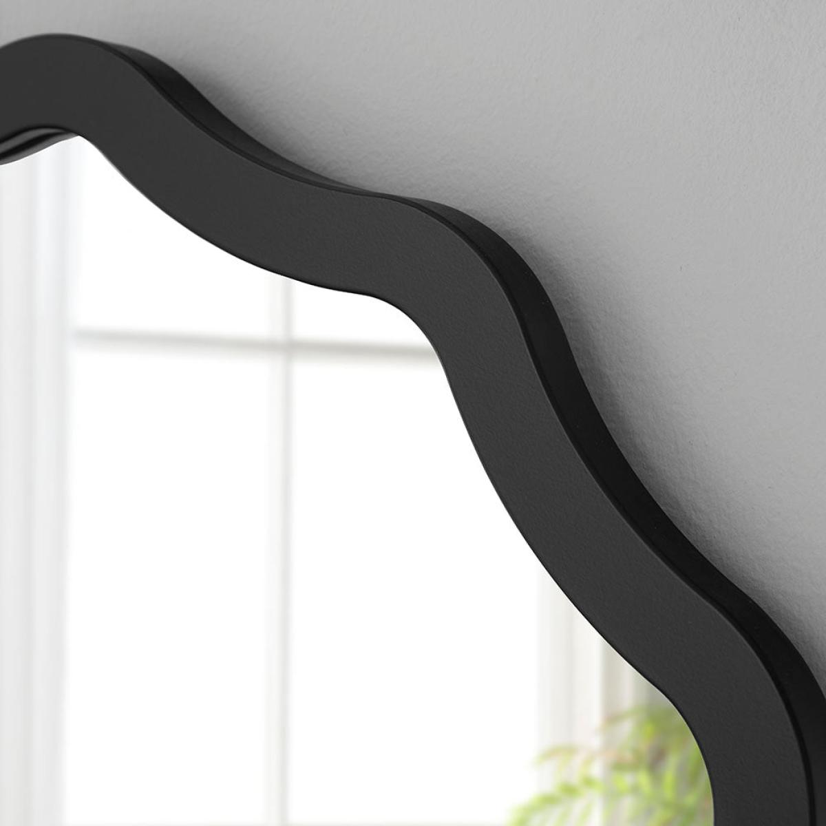 Olivia's Rowan Round Wall Mirror in Black / 60 x 60 – image 2