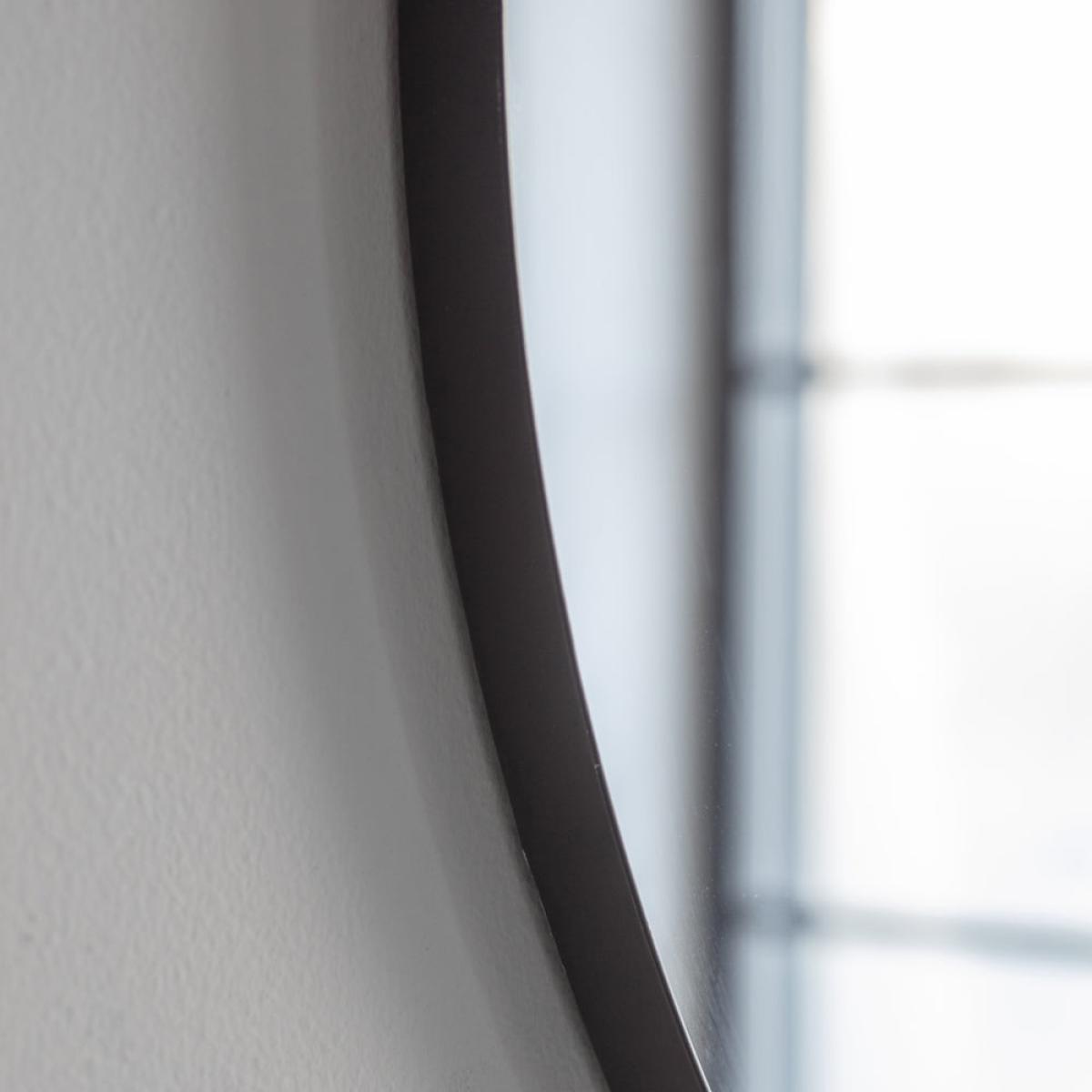 Garden Trading Cherington Round Wall Mirror 80cm in Black & Steel – image 2