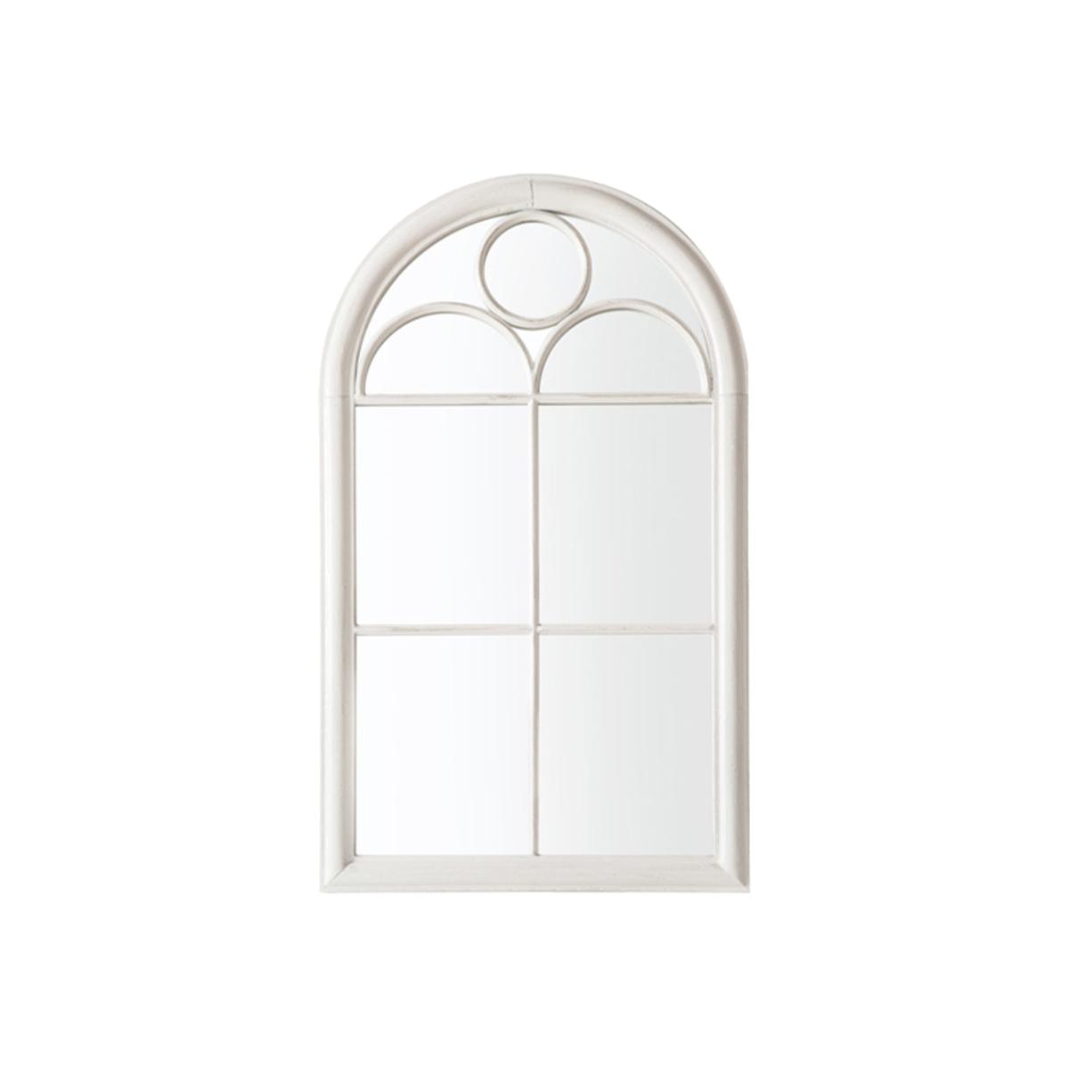 Gallery Interiors Napstead Outdoor Mirror in White