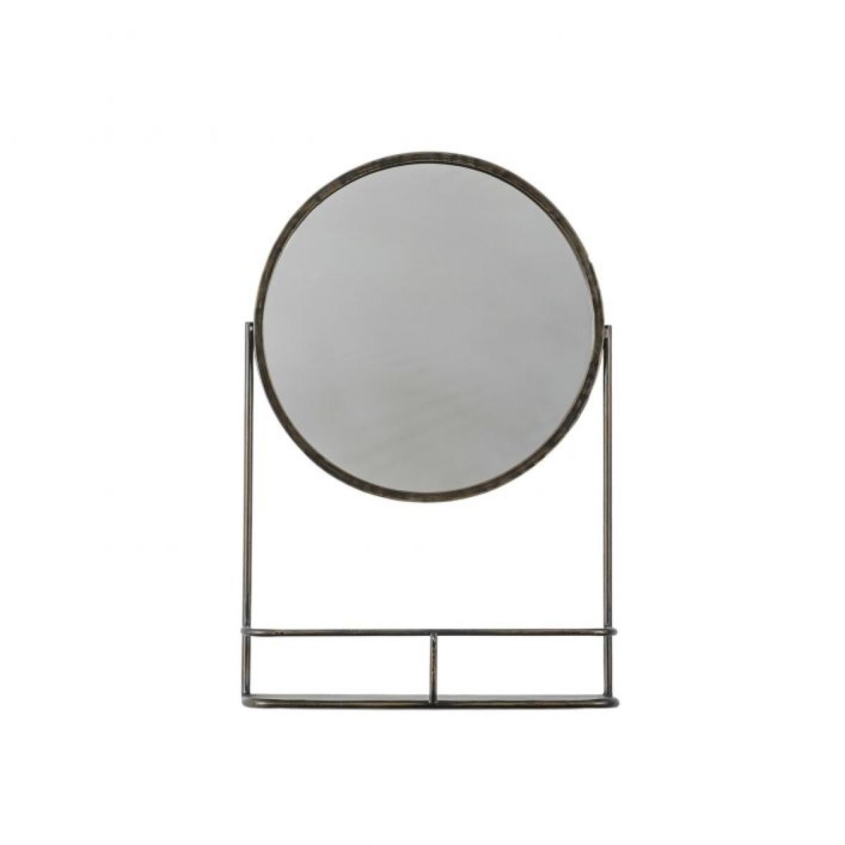 Gallery Interiors Industrial Emerson Mirror with Shelf | Outlet – image 2