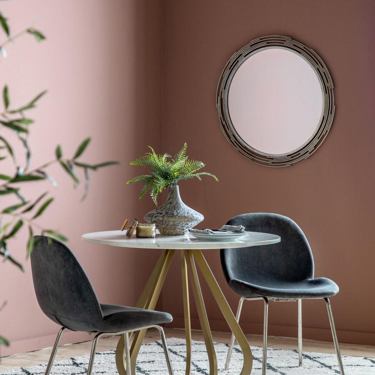 Gallery Interiors Blanche Mirror Silver – image 1
