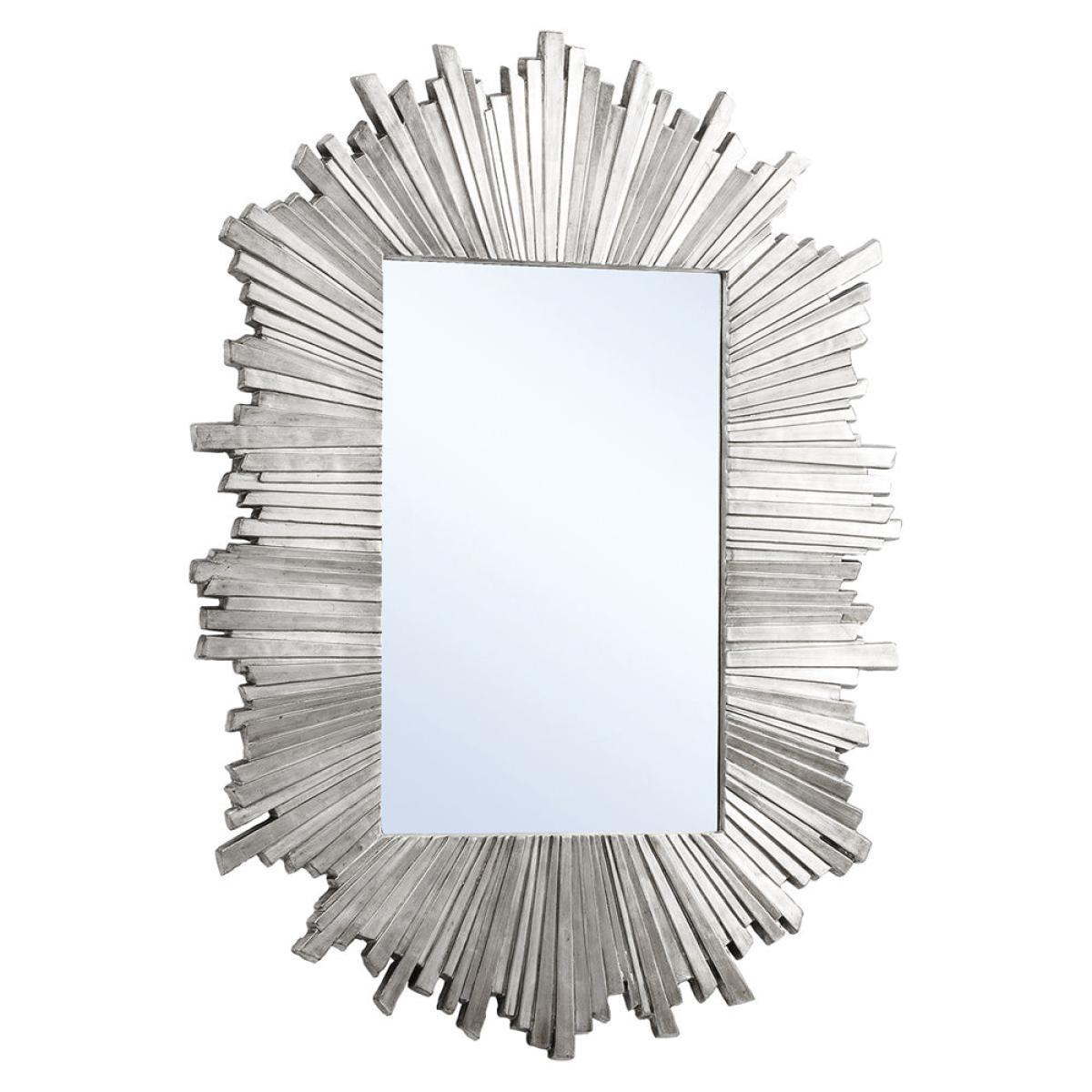 Gallery Interiors Rectangle Herzfeld Mirror / Silver / Rectangle – image 2
