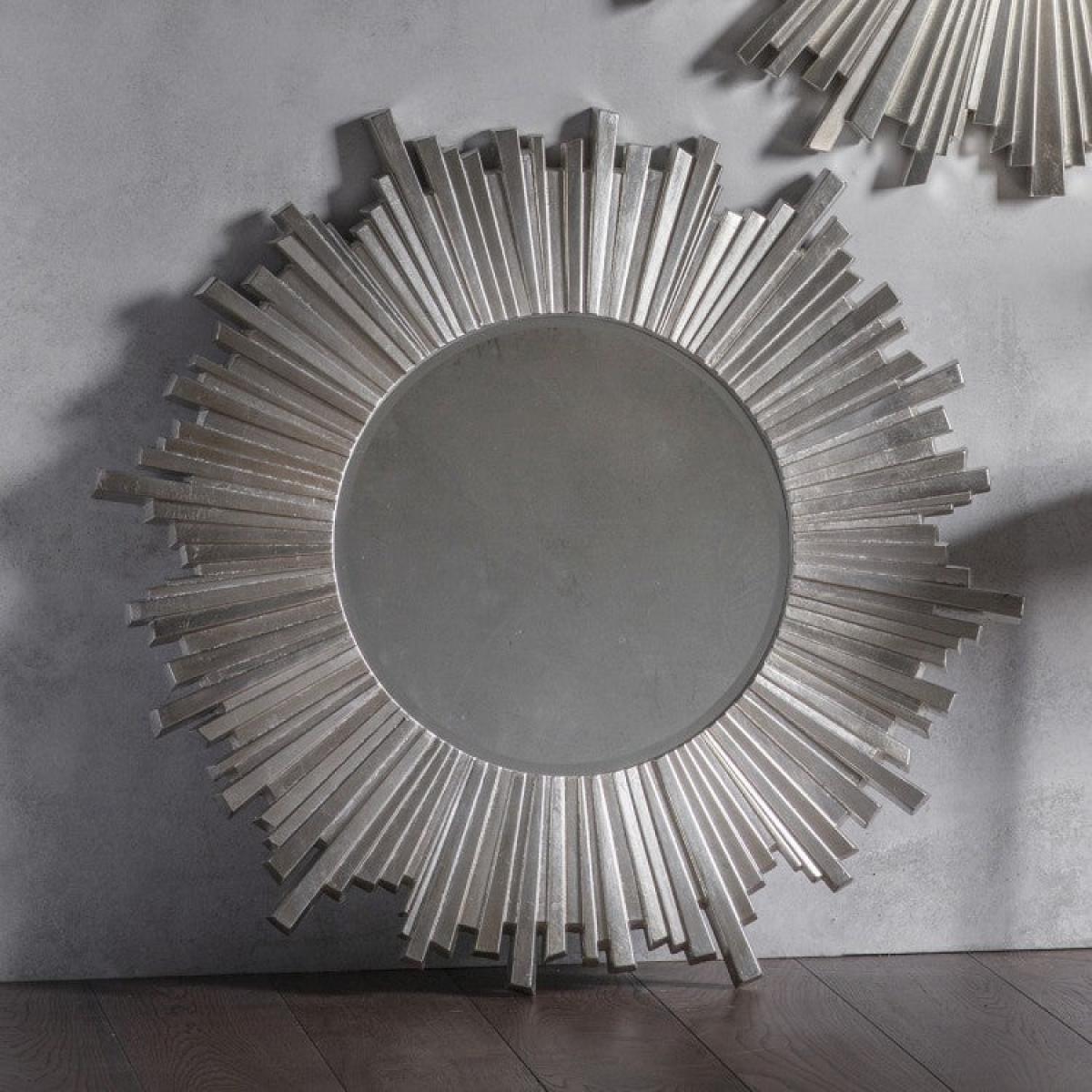 Gallery Interiors Rectangle Herzfeld Mirror / Silver / Rectangle – image 3