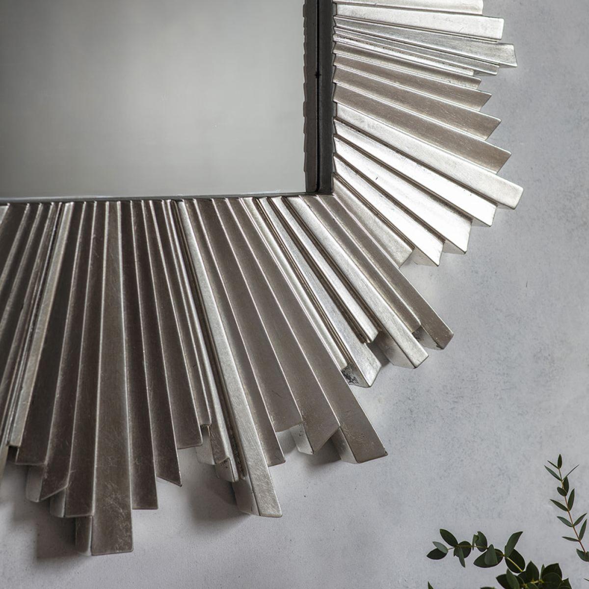 Gallery Interiors Rectangle Herzfeld Mirror / Silver / Rectangle – image 4