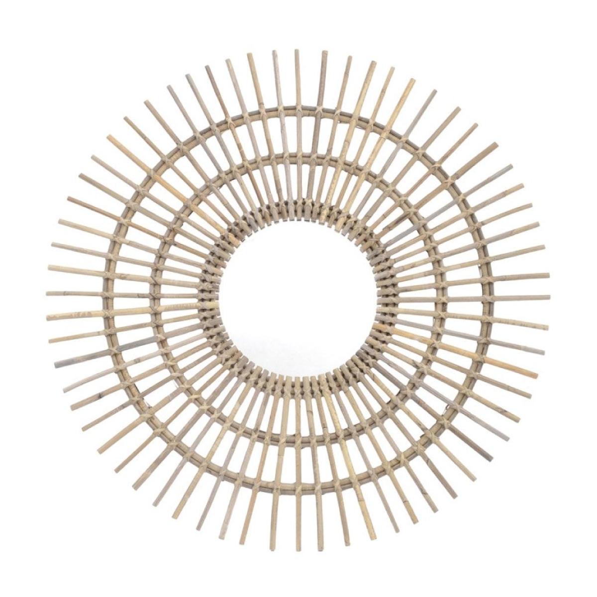 Libra Toba Large Spoke Mirror Rattan – image 2