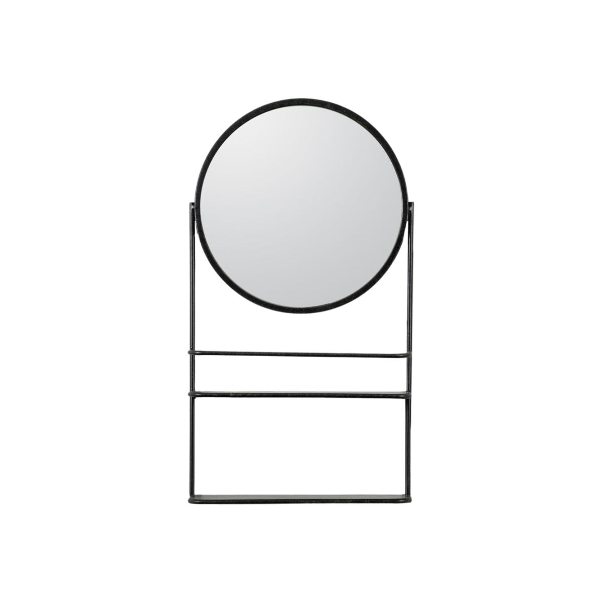 Gallery Interiors Fionn Wall Mirror Black – image 1