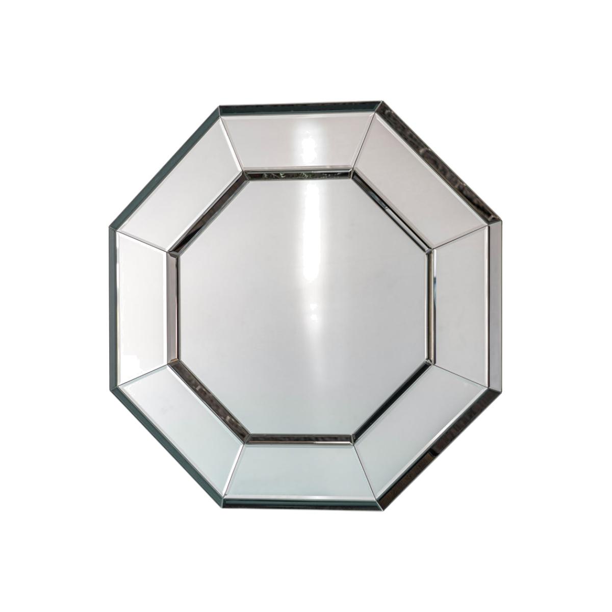 Gallery Interiors Vienna Mirror / Silver / Octagon – image 1