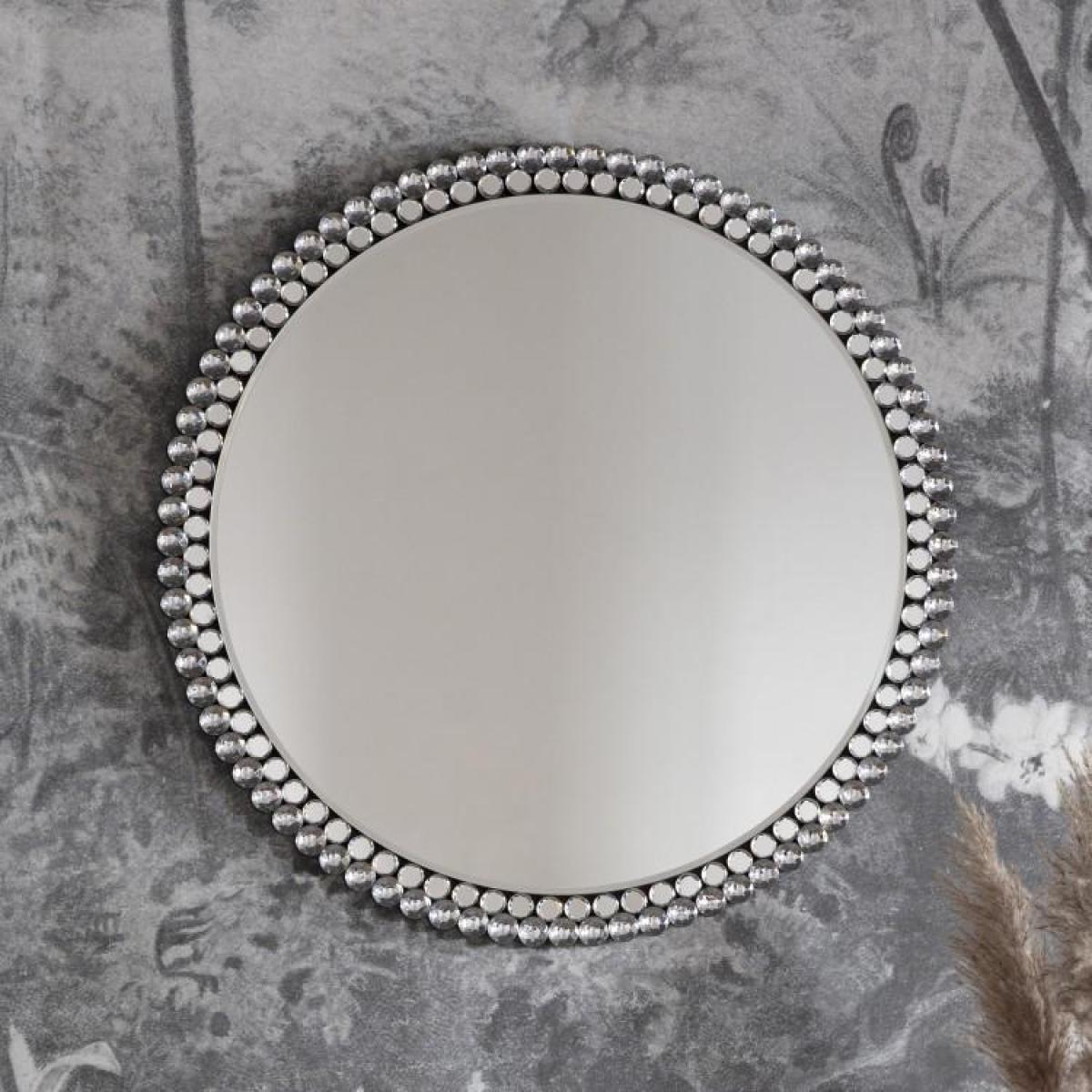 Gallery Interiors Fallon Round Mirror Large | Outlet