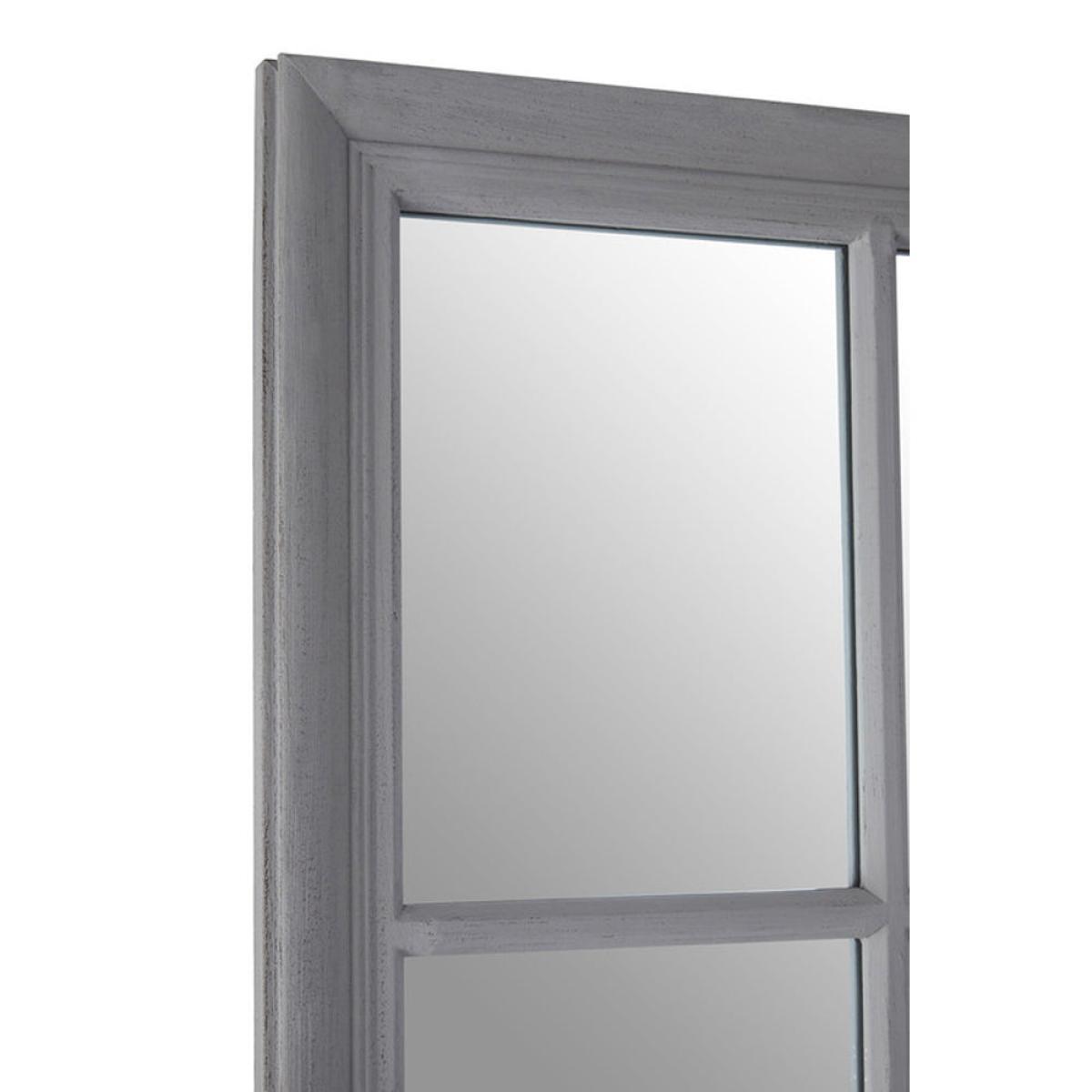 Olivia's Grey Panel Rectangular Mirror – image 3