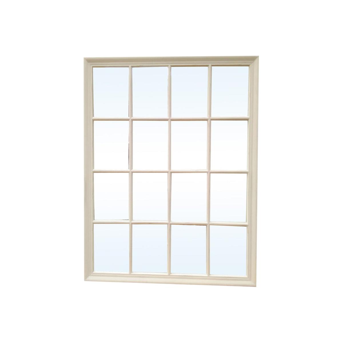 Olivia's Grey Panel Rectangular Mirror – image 1