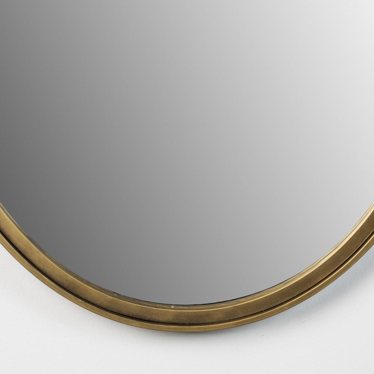 Olivia's Nordic Living Collection - Mo Oval Mirror in Antique Brass|Outlet – image 5