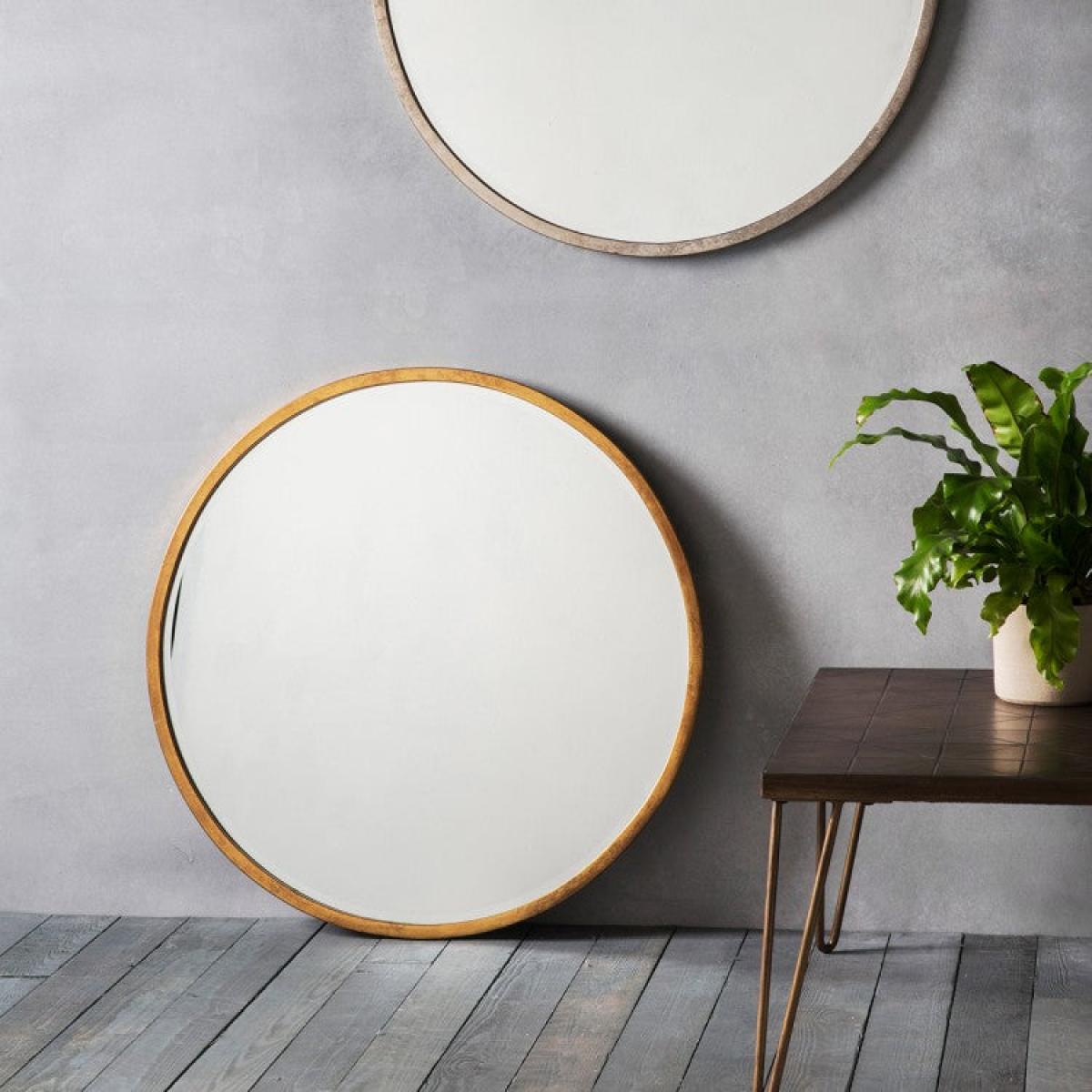 Gallery Interiors Higgins Mirror | Outlet / Antique Silver / Small, Round – image 4