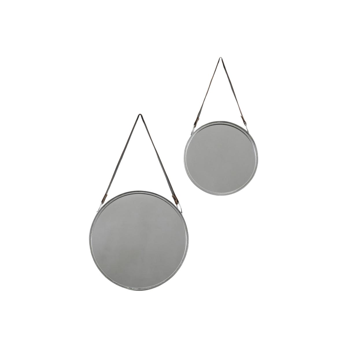 Gallery Interiors Set of 2 Fonesca Wall Mirror Silver – image 1