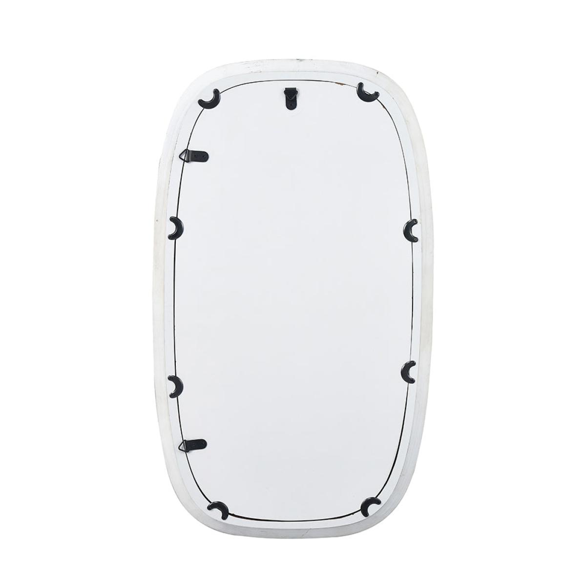 Olivia's Lesha Oak Vaneer Squoval Wall Mirror in Grey – image 4