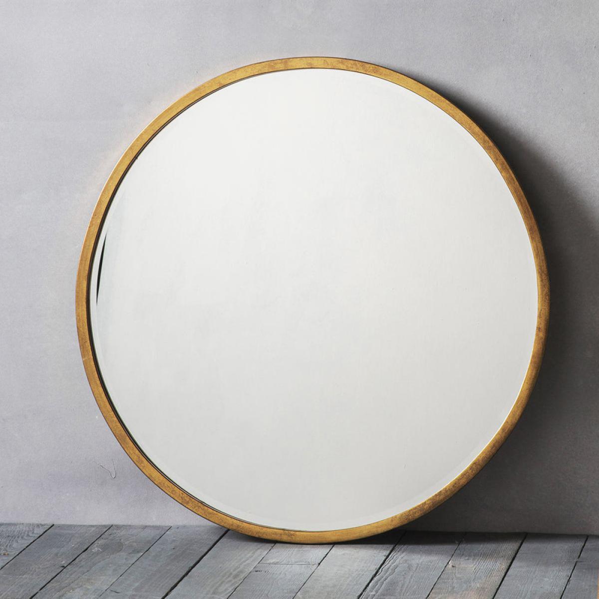 Gallery Interiors Higgins Mirror / Antique Gold / Large, Round – image 8