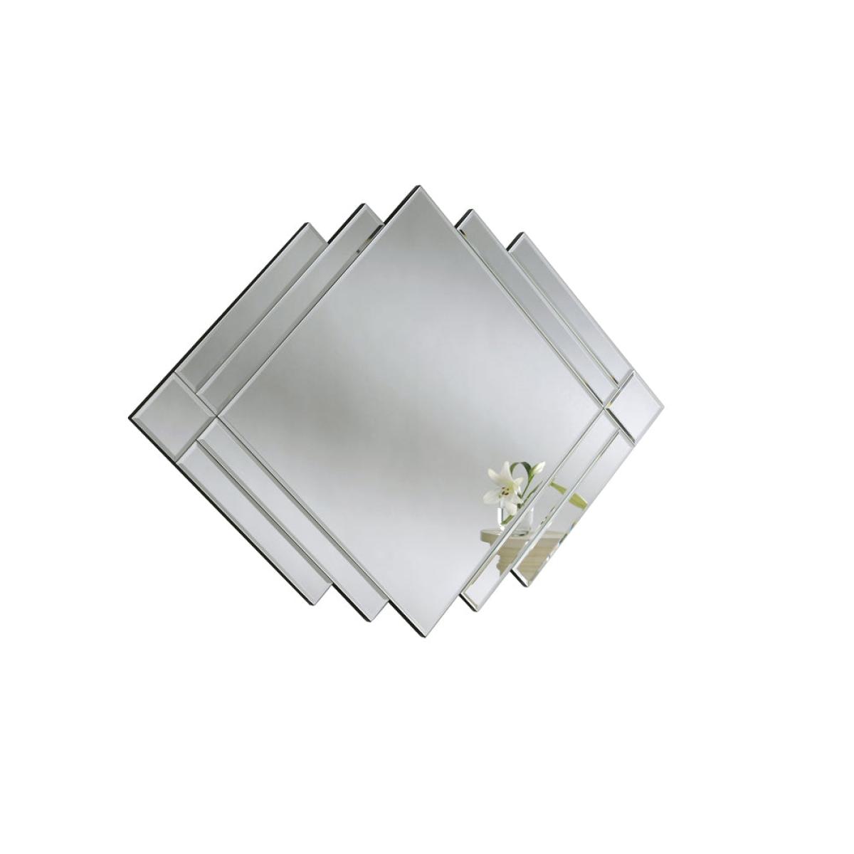 Olivia's Aomori Art Deco Wall Mirror in Black – image 2