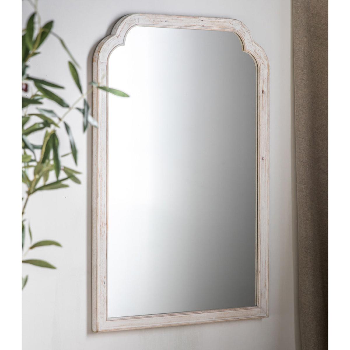 Gallery Interiors Zarina Wall Mirror Wood White – image 2