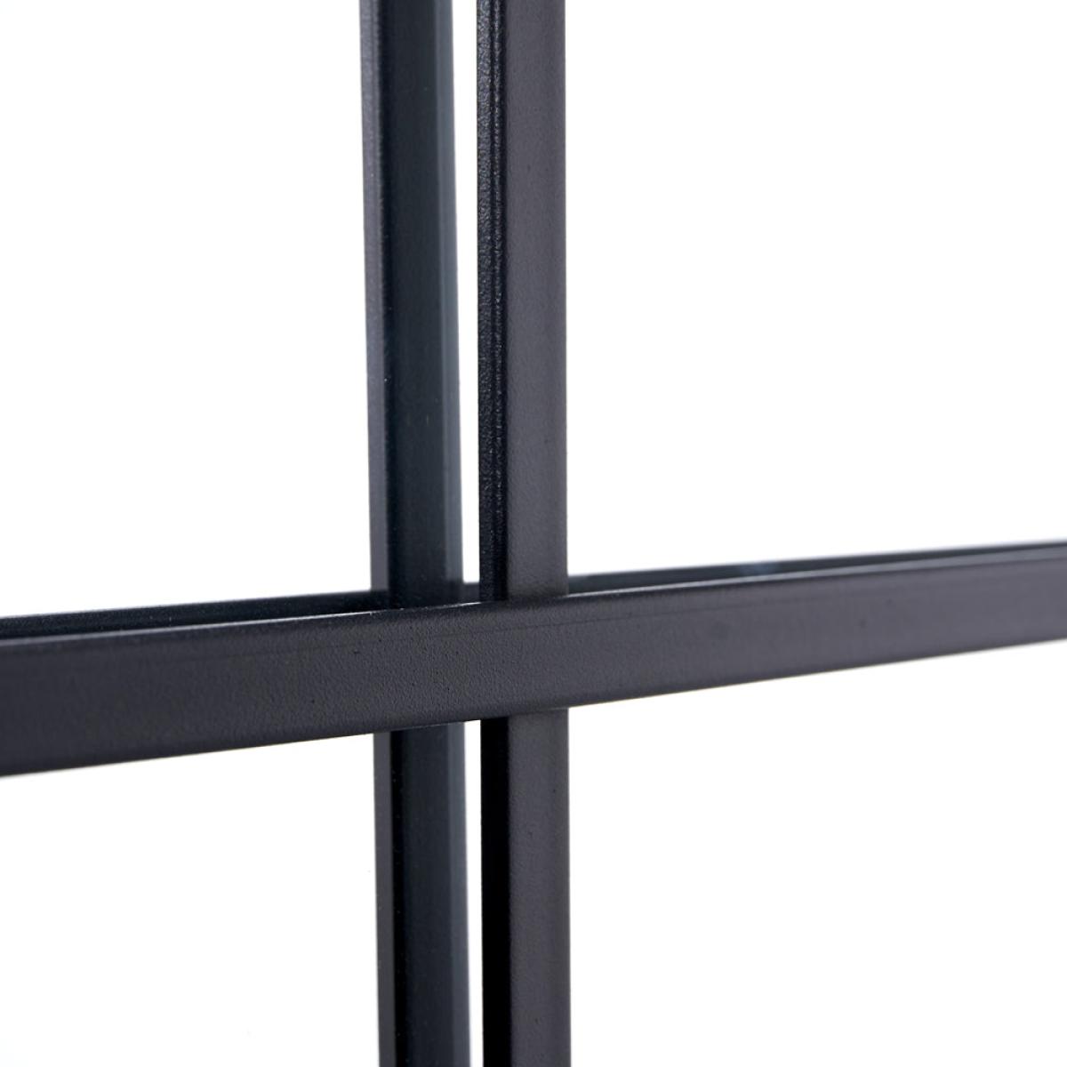 Olivia's Romeo Metal 12 Pane Floor Standing Mirror in Dark Grey – image 2