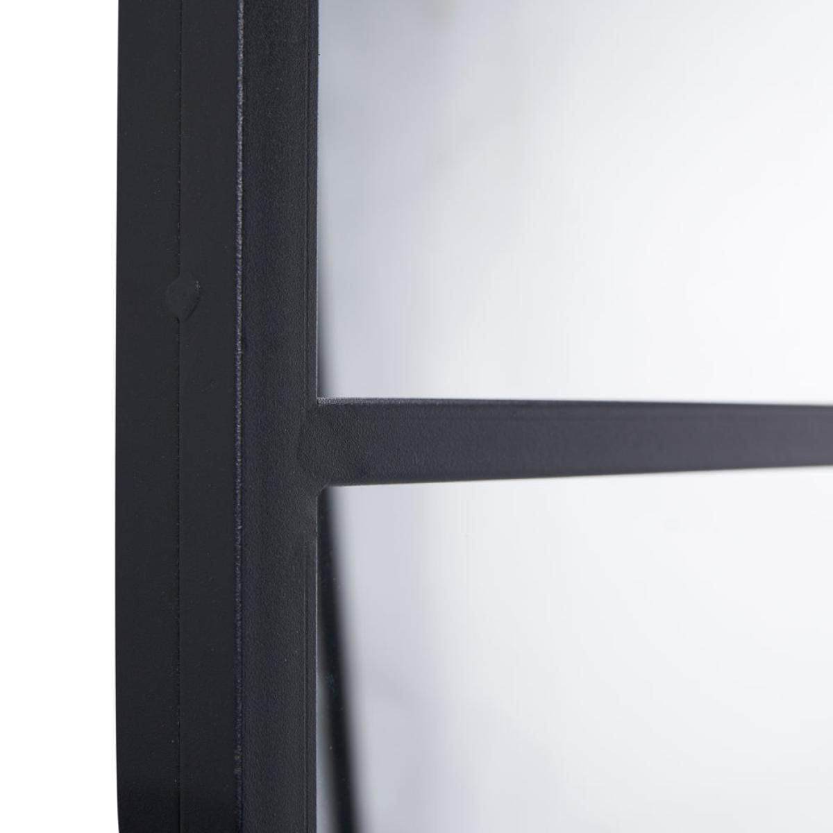 Olivia's Romeo Metal 12 Pane Floor Standing Mirror in Dark Grey – image 4