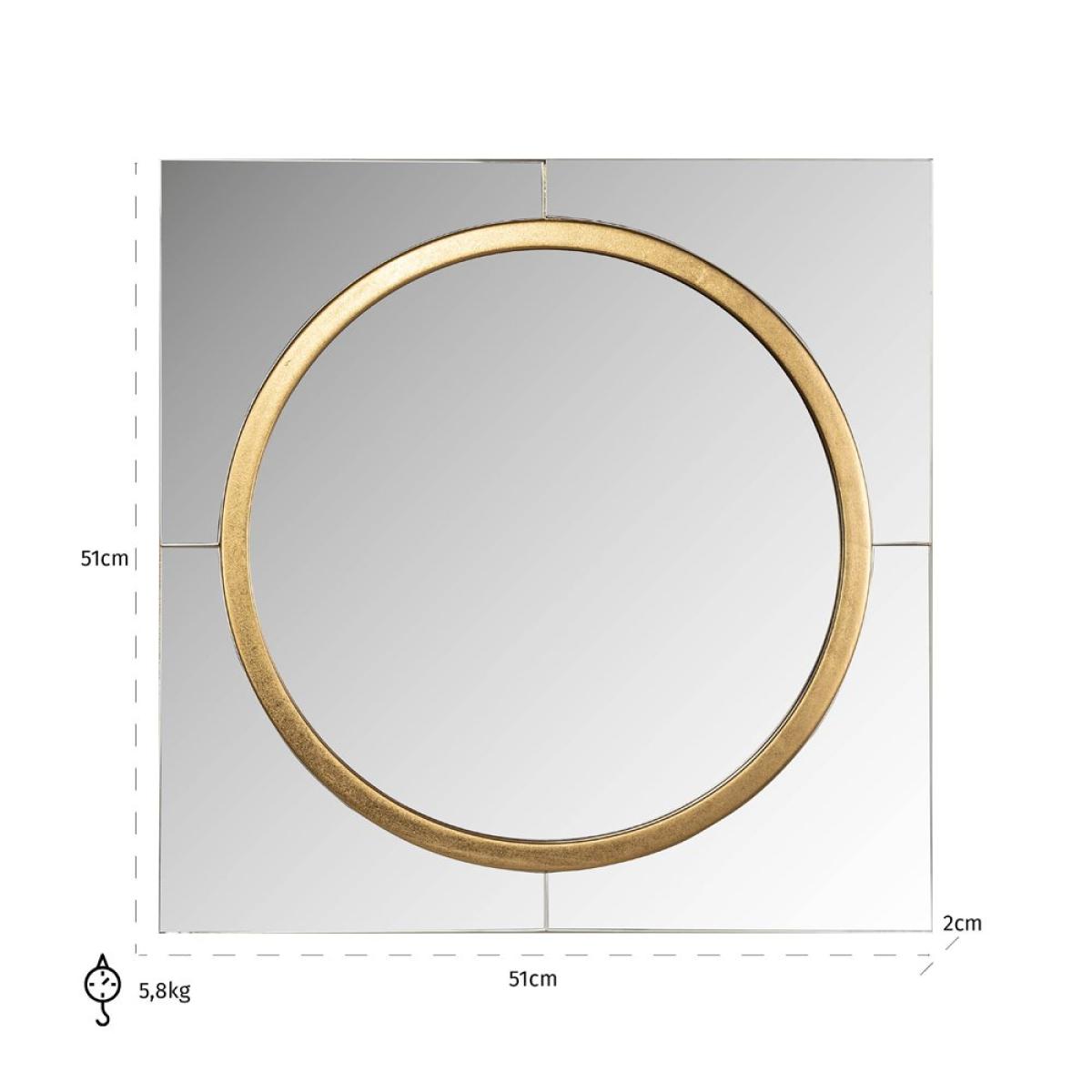 Richmond Interiors Briana Black & Gold Mirror – image 3