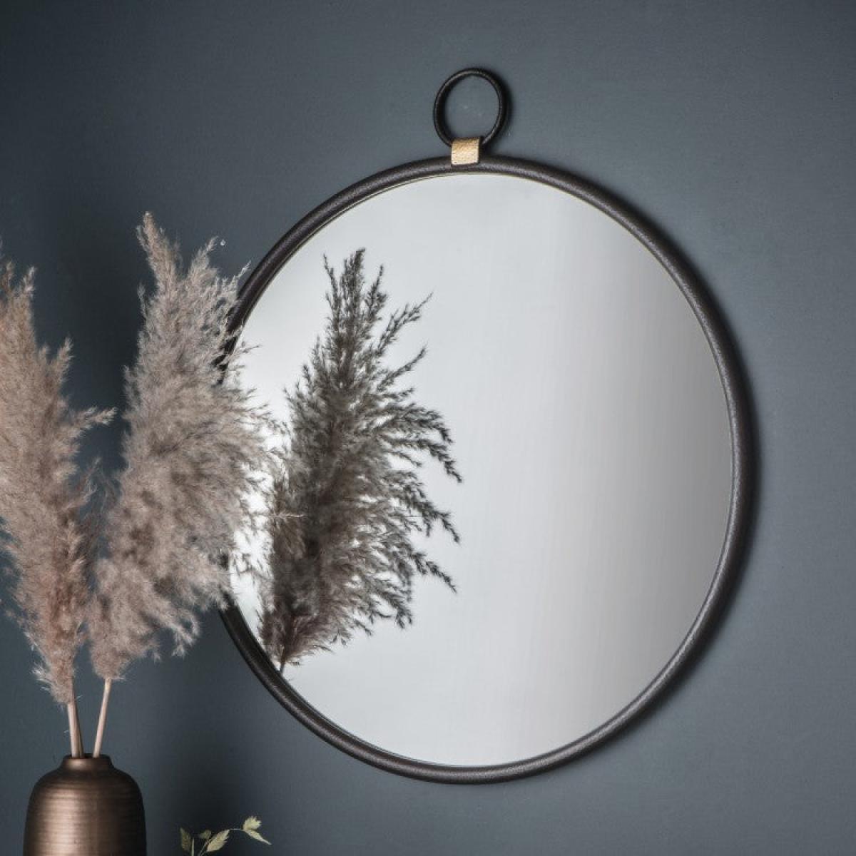Gallery Direct Bayswater Black Round Mirror