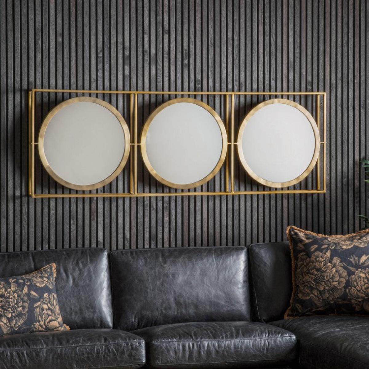 Gallery Direct Hague Brass Wall Mirror / Single – image 2