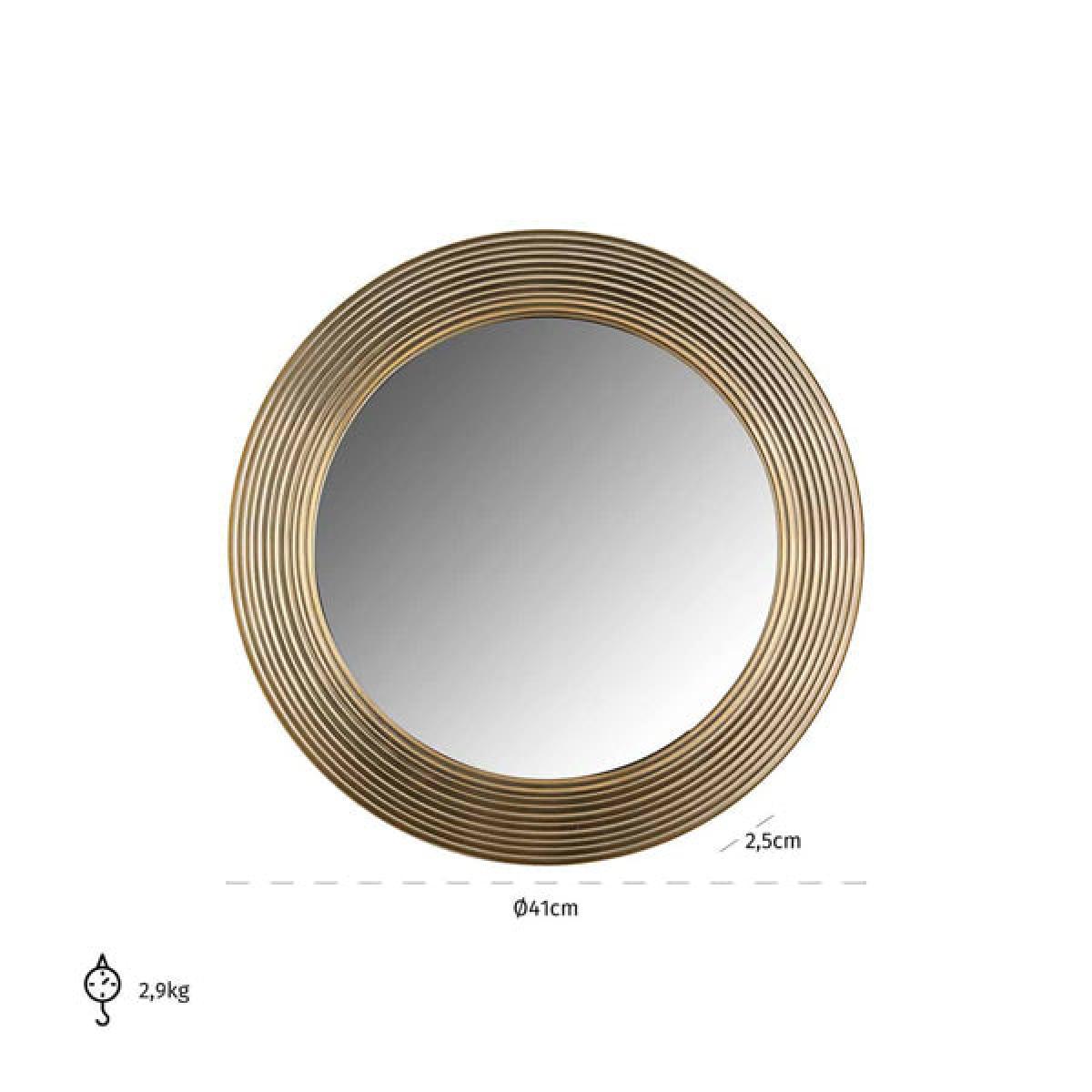 Richmond Montel Gold Round Wall Mirror – image 3