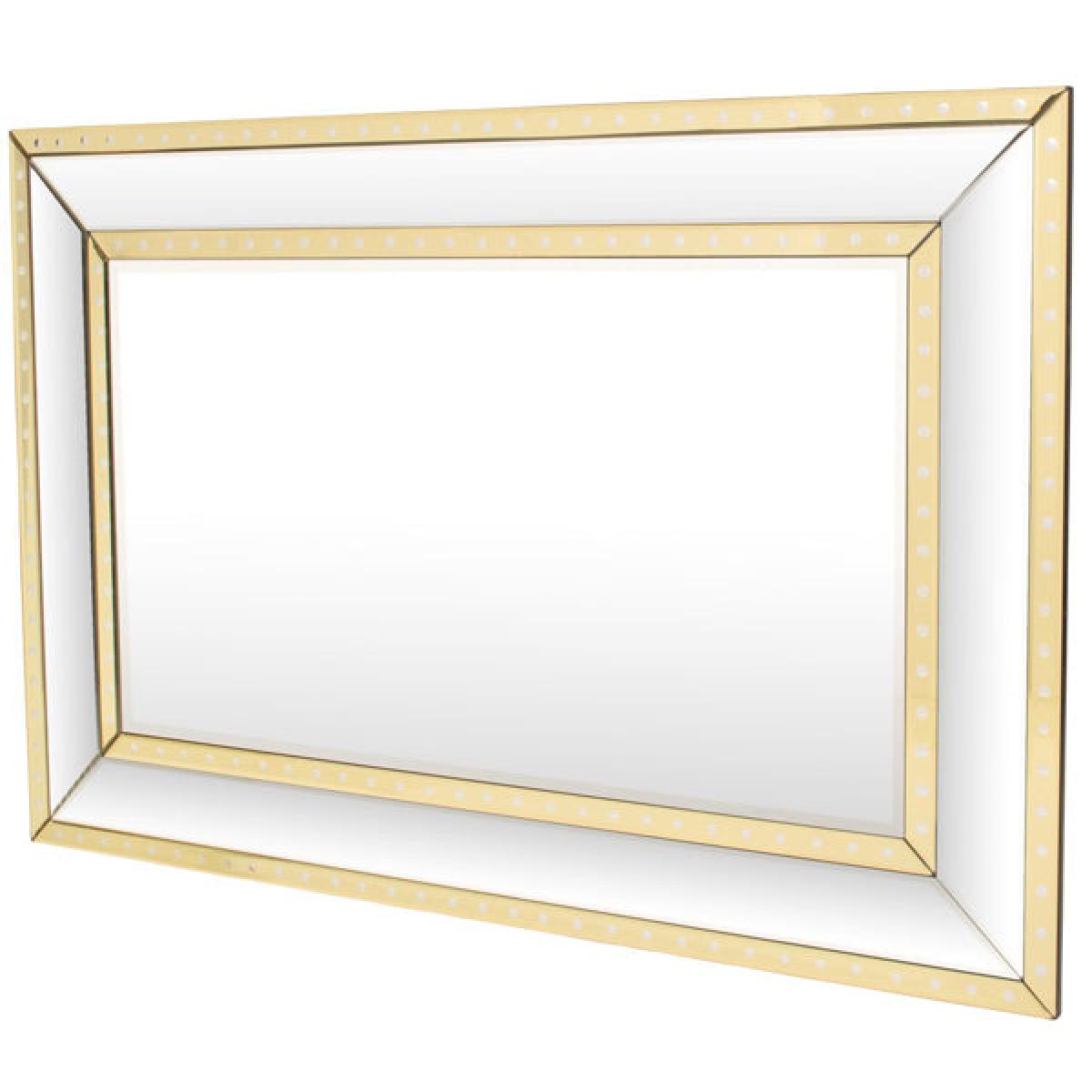 Libra Foxton Rectangular Wall Mirror Gold – image 2