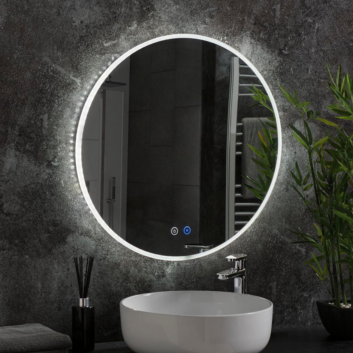 Olivia's Alaska LED Round Bathroom Mirror – image 2