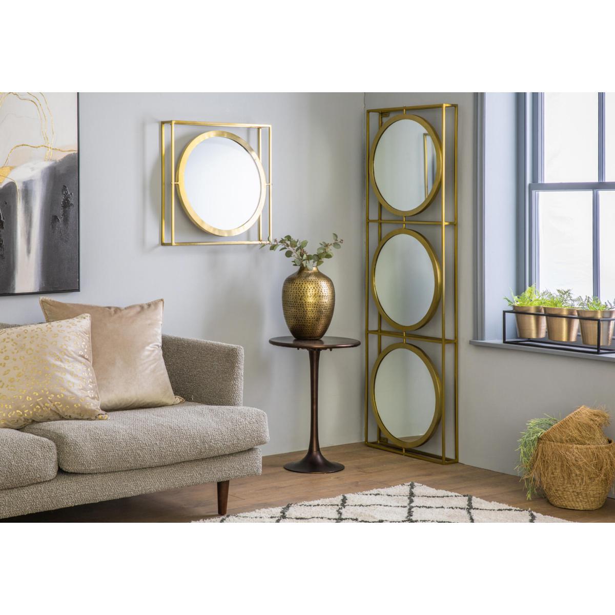Kingsley Brass Trio of Framed Mirrors – image 2