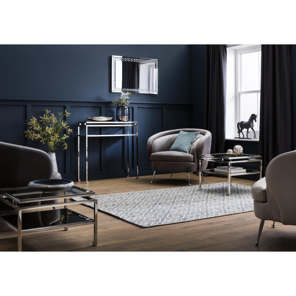 Stewart Small Wall Mirror in Silver – image 2