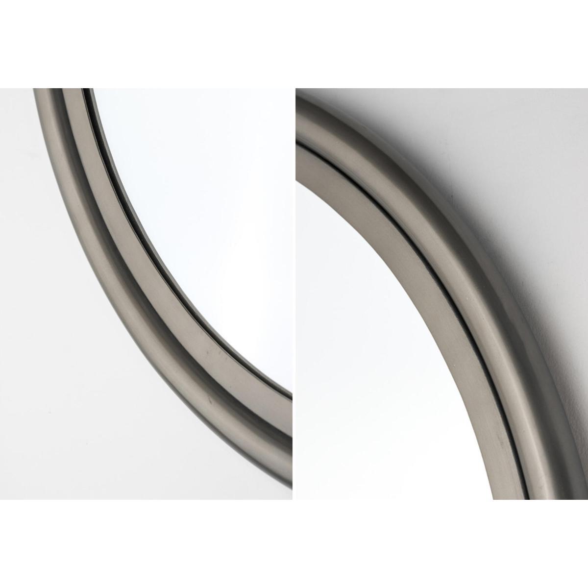 Morgan Round Wall Mirror in Old Silver – image 3