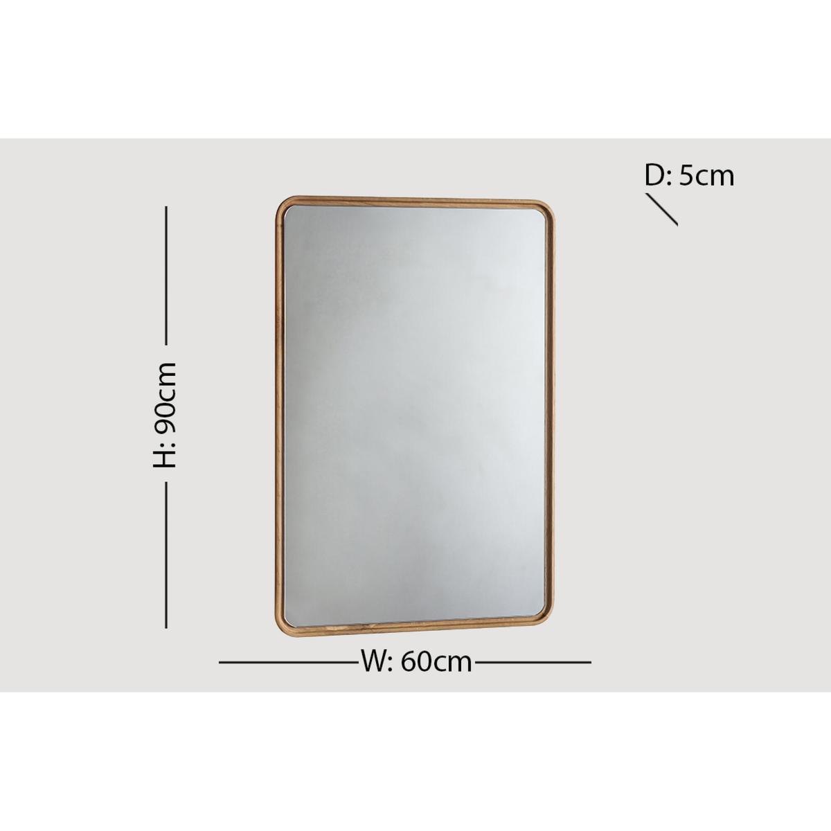 Noranda Oak Wall Mirror – image 4