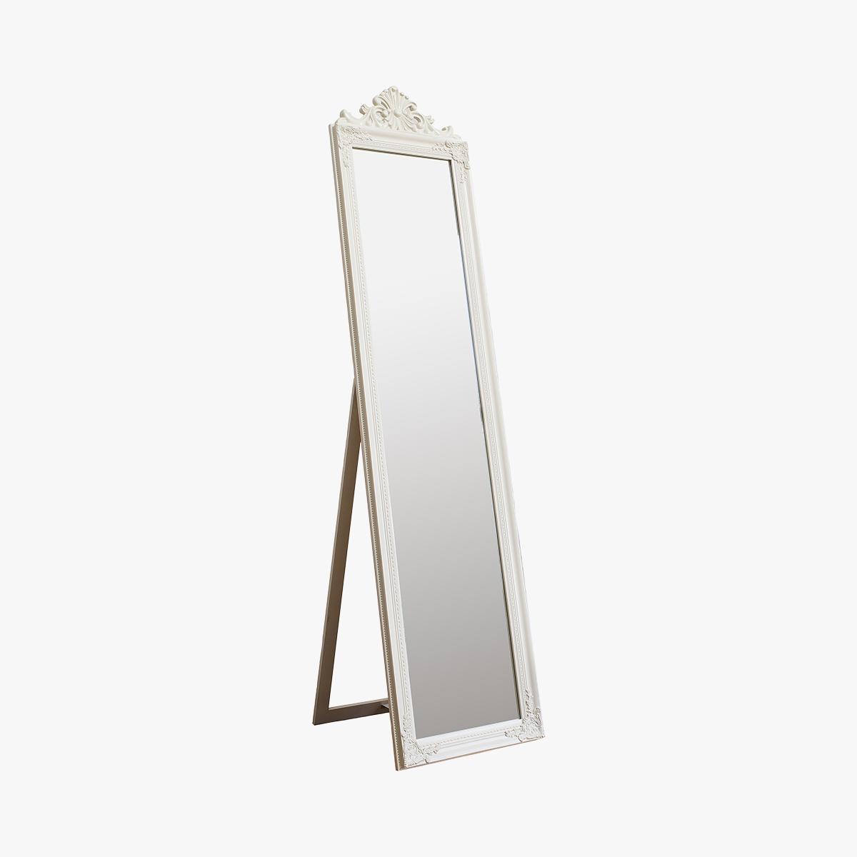 Crest Cheval Mirror in Silver – image 2