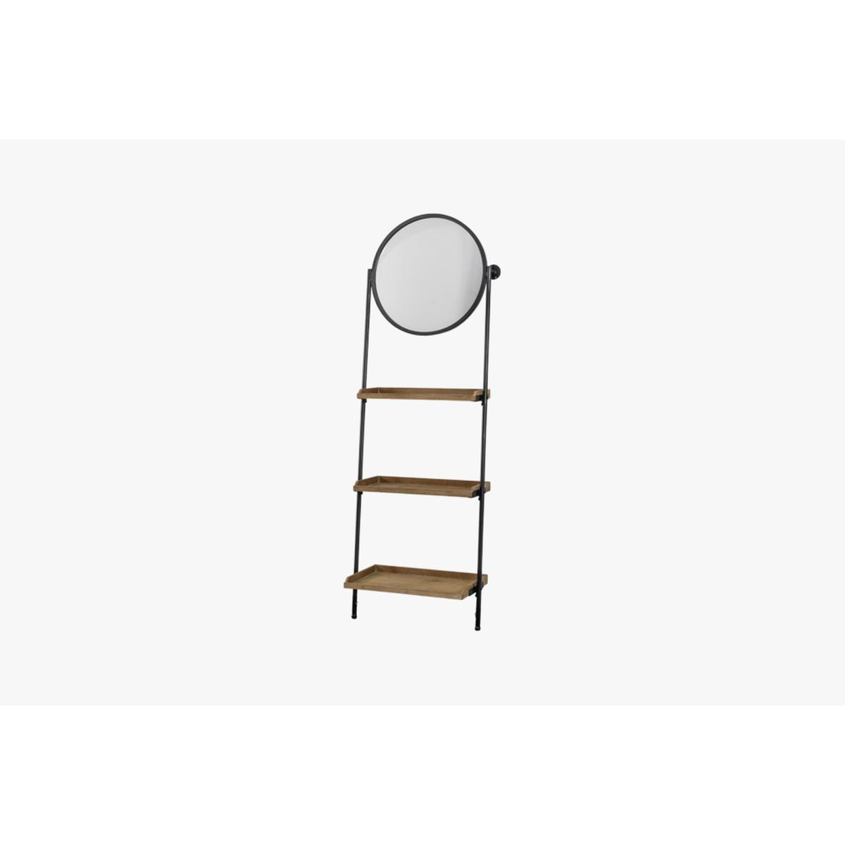 Allrounder Mirror Shelf Unit in Black – image 2