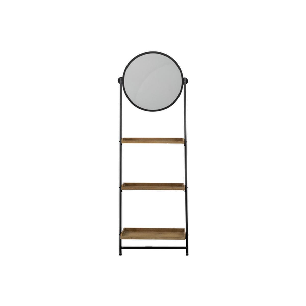 Allrounder Mirror Shelf Unit in Black – image 1