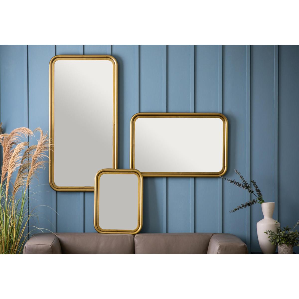 Morgan Wall Mirror in Brass – image 2