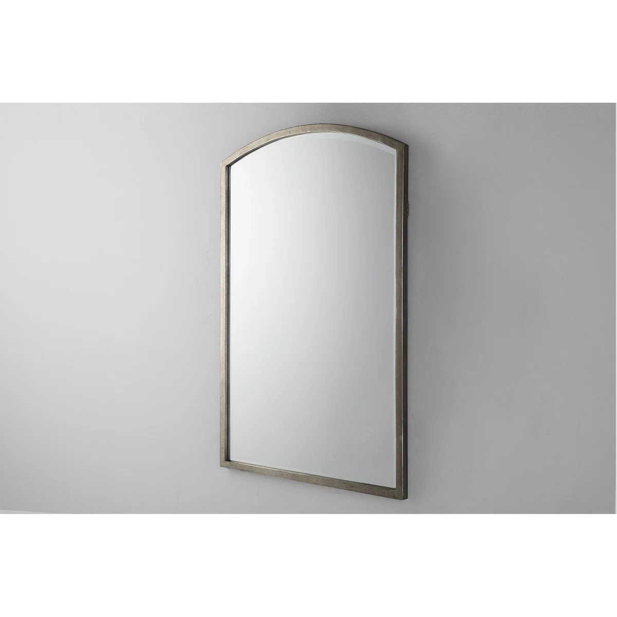 Newport Arch Wall Mirror in Antique Silver – image 1