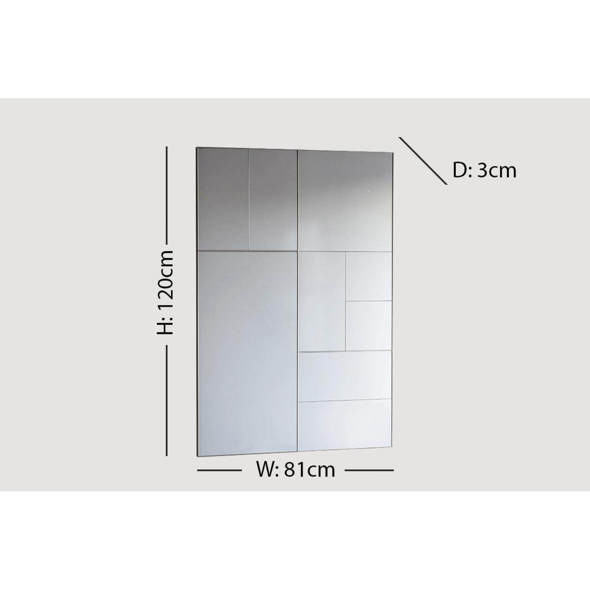 Norman Panelled Wall Mirror in Silver – image 5