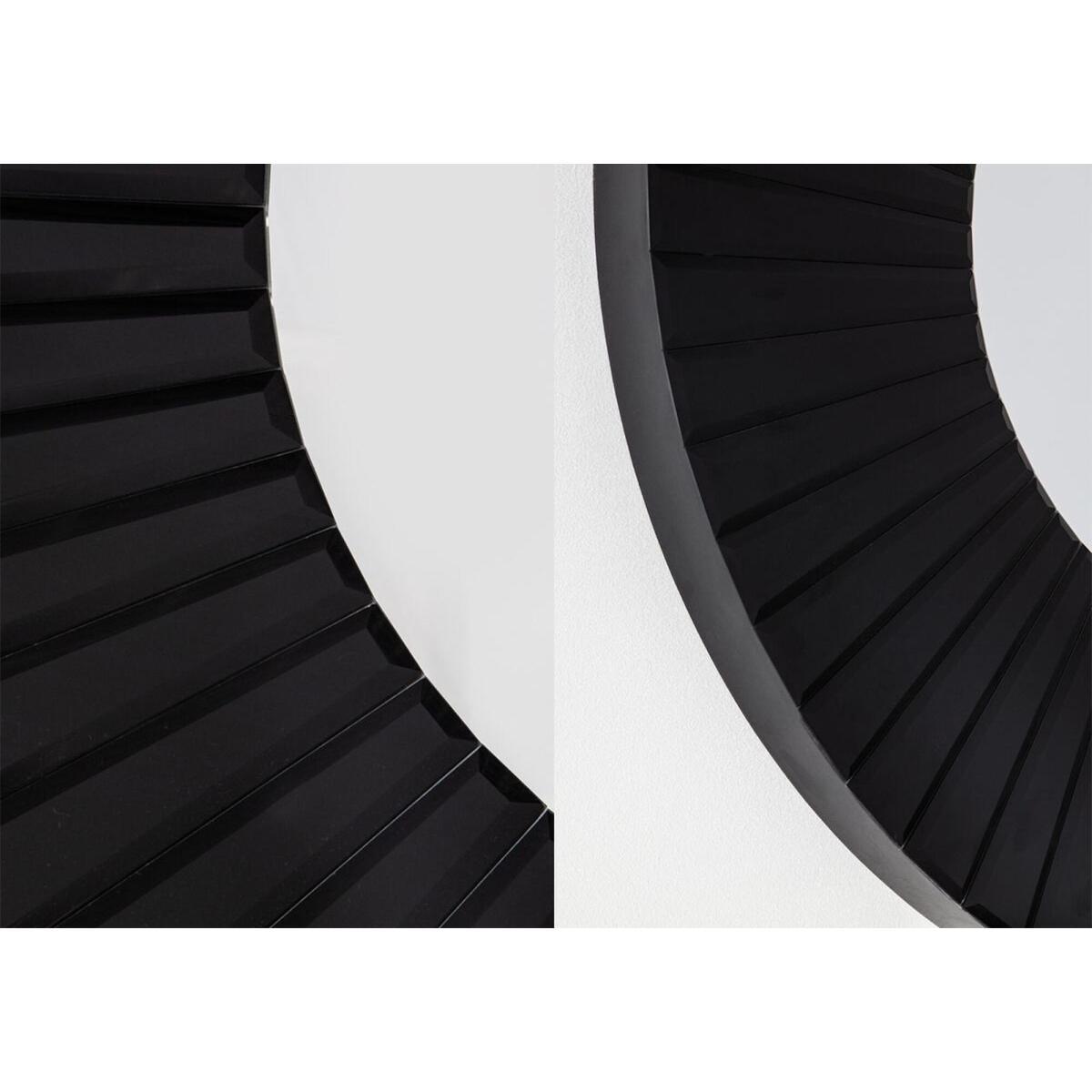 Nova Round Wall Mirror in Black – image 3