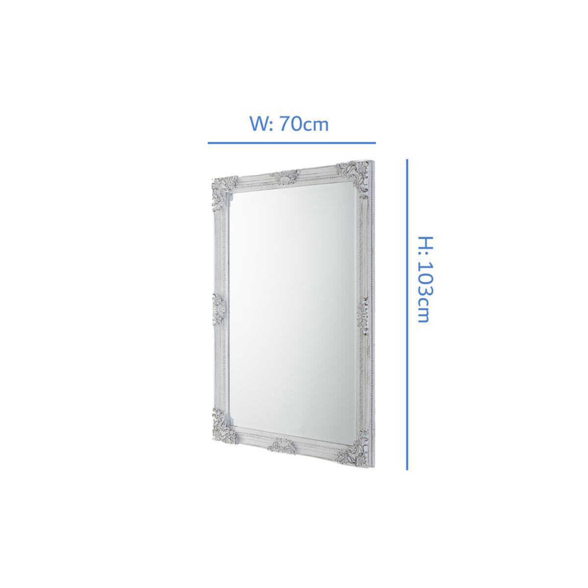Jeffrey Wall Mirror in Antique White – image 5