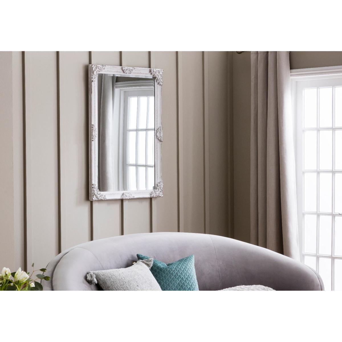 Jeffrey Wall Mirror in Antique White – image 1