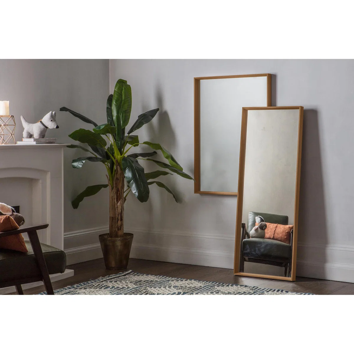 Claire Wall Mirror in Oak – image 2