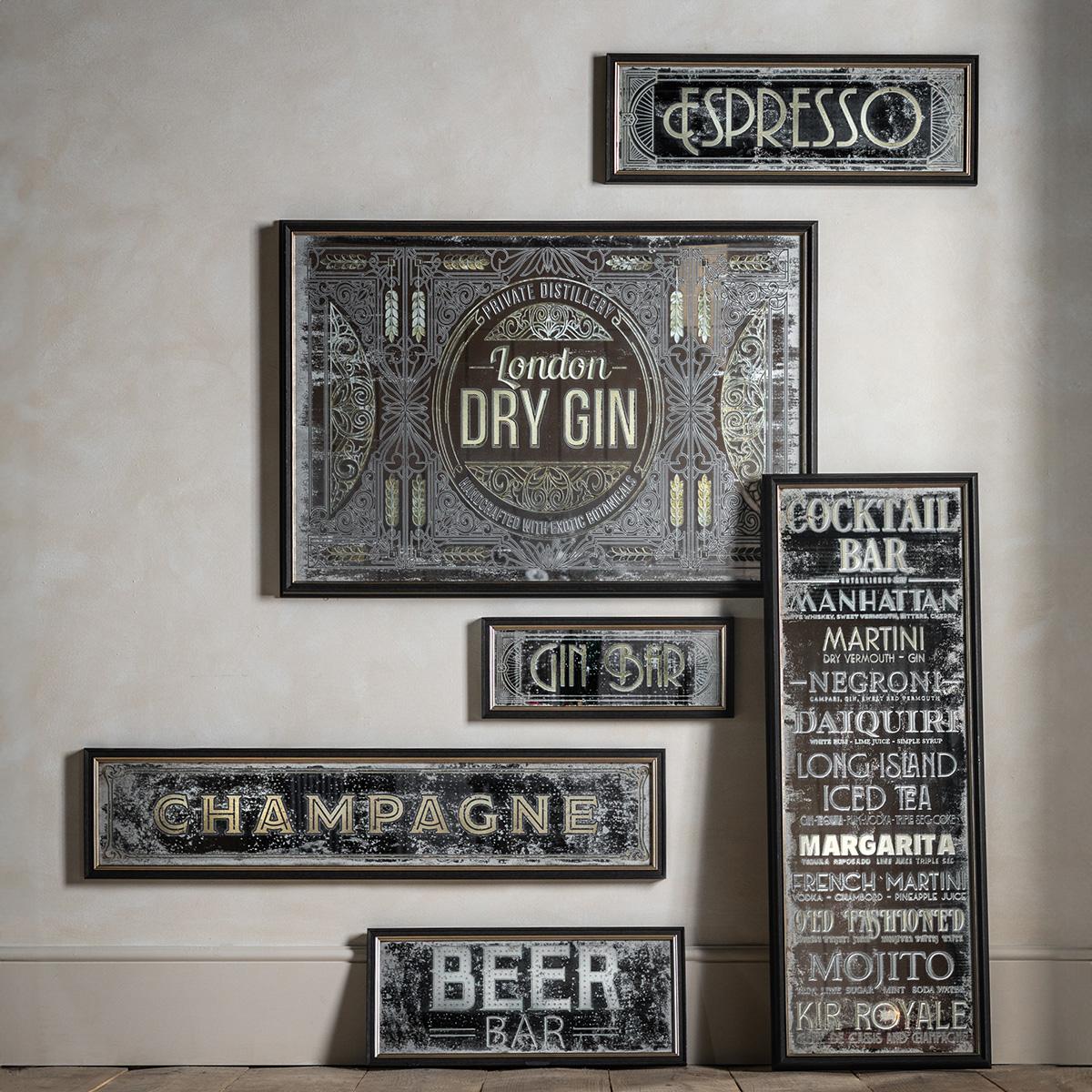 Retro Champagne Mirror – image 2