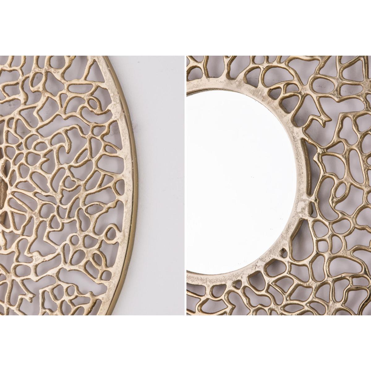 Regal Round Mirror in Gold, Large – image 4